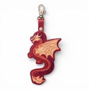 PORTLAND LEATHER Dragonfly Keychain Chili Red